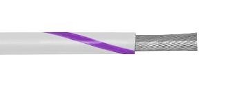 Alpha Wire 1557 Wv001 Hook-Up Wire, 16Awg, White/purple, 305M