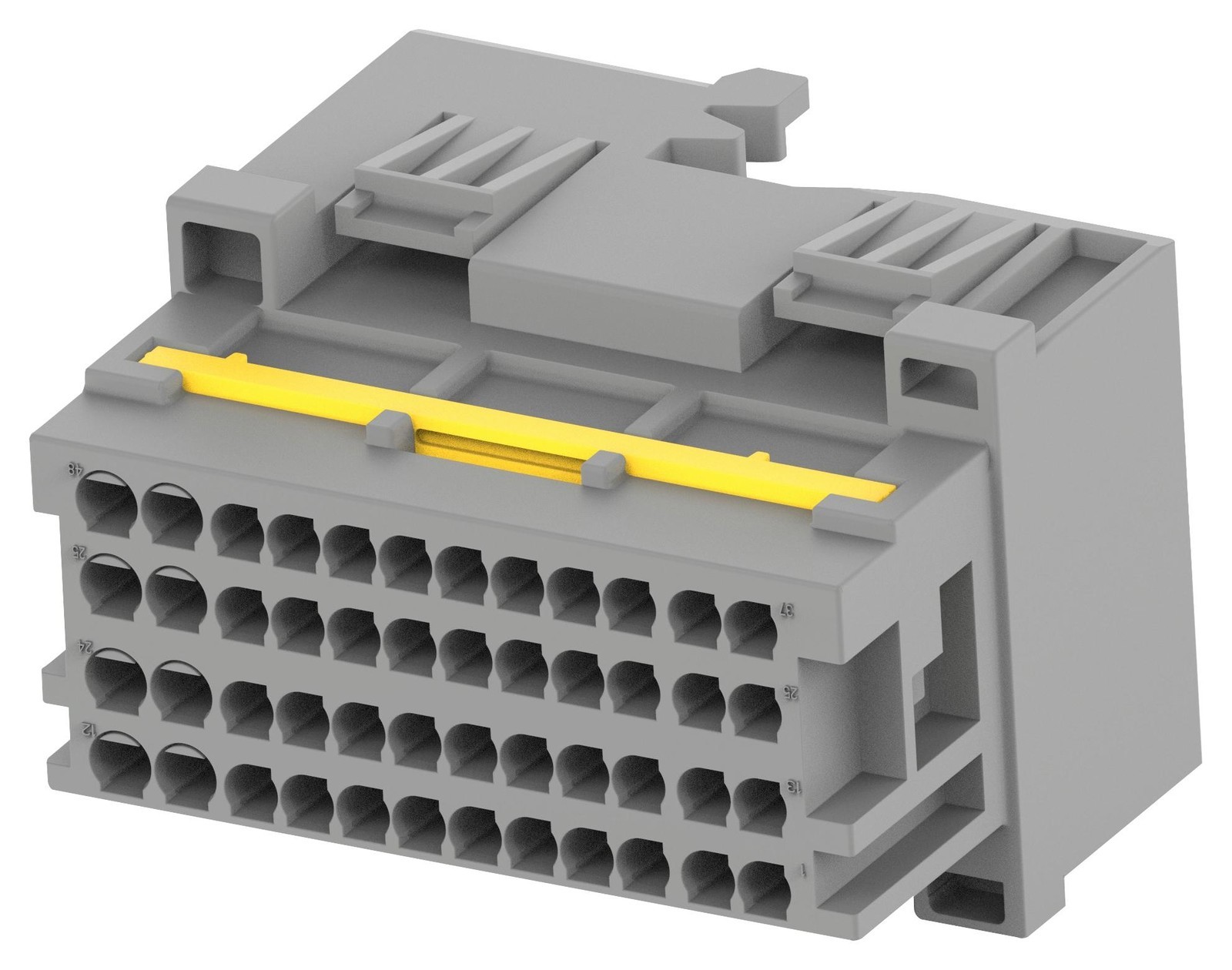 Amp Connectors / Te Connectivity 2366066-2 Conn, Tab Housing, 48Pos, 24V, Pa6+Gf15