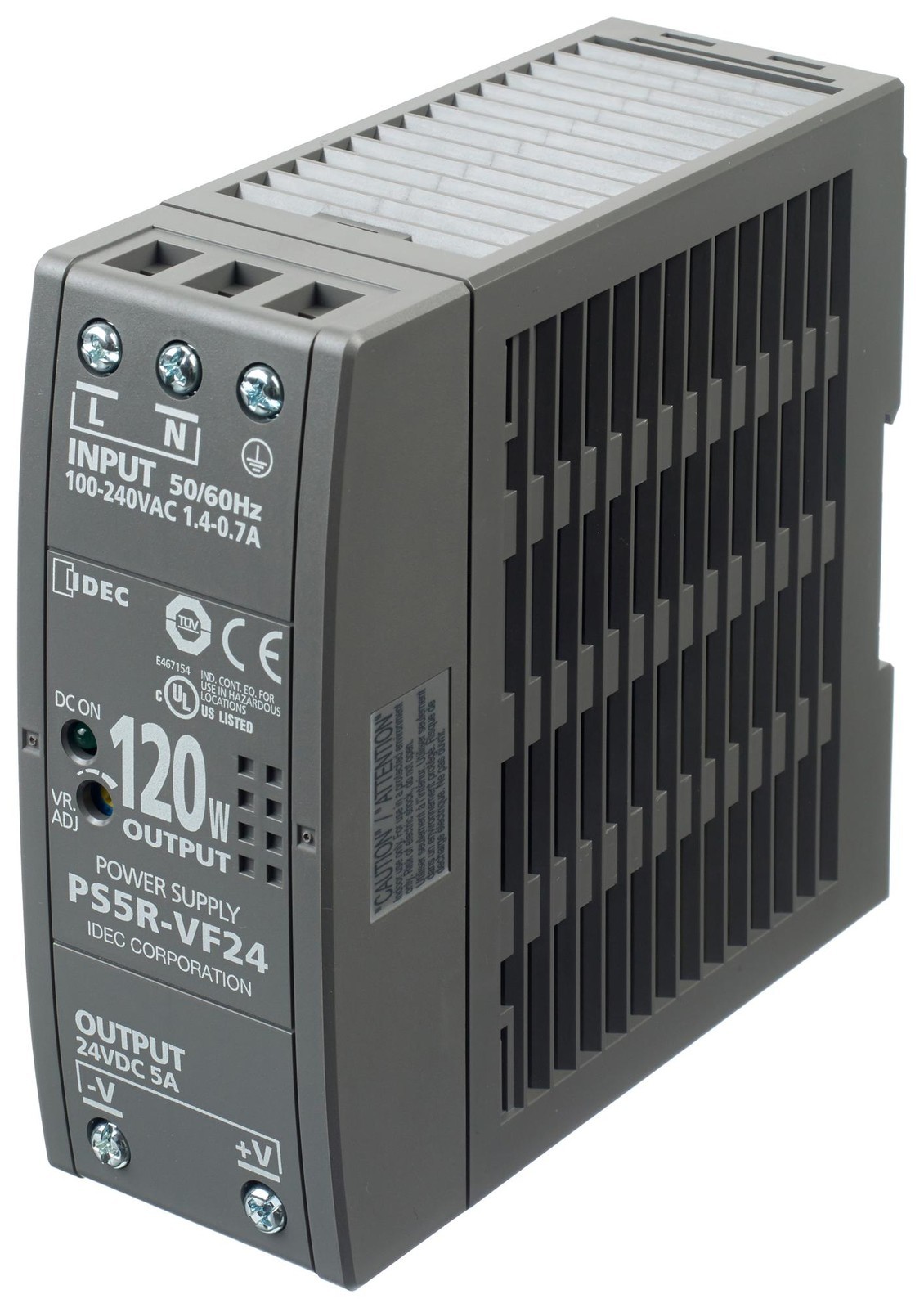 IDEC Ps5R-Vf24 Power Supply, Ac-Dc, 24V, 5A