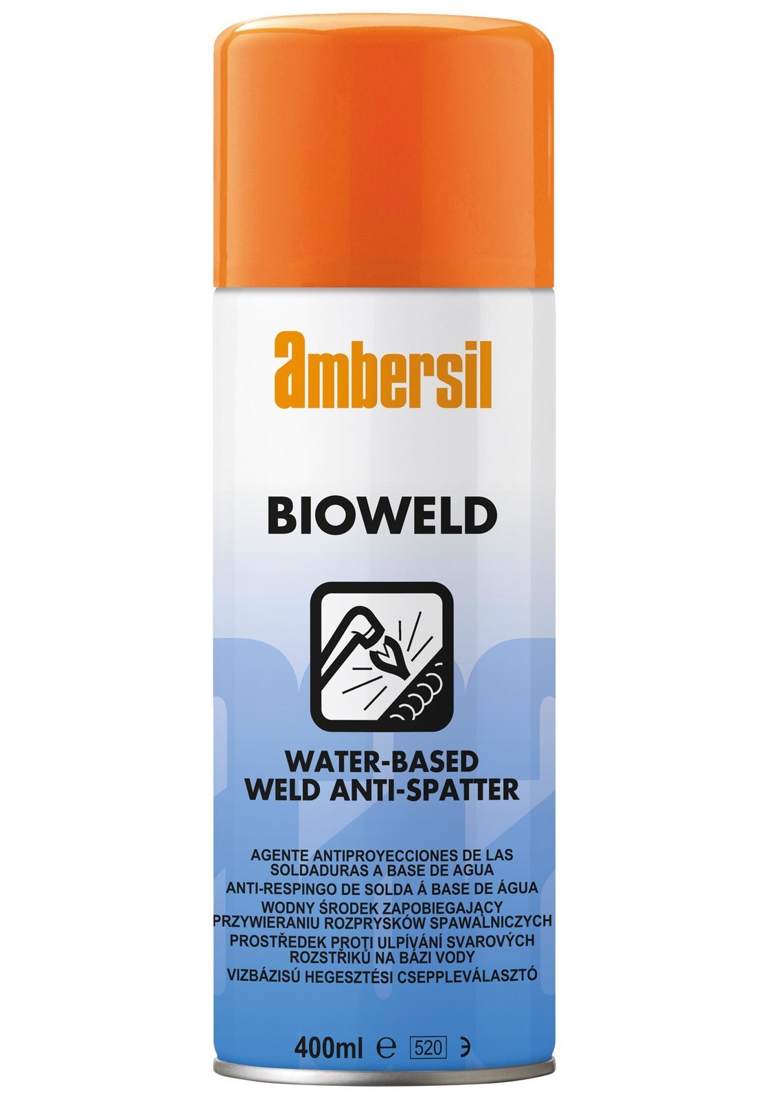 Ambersil Bioweld, 400Ml Cleaner, Anti Spatter, Aerosol, 400Ml