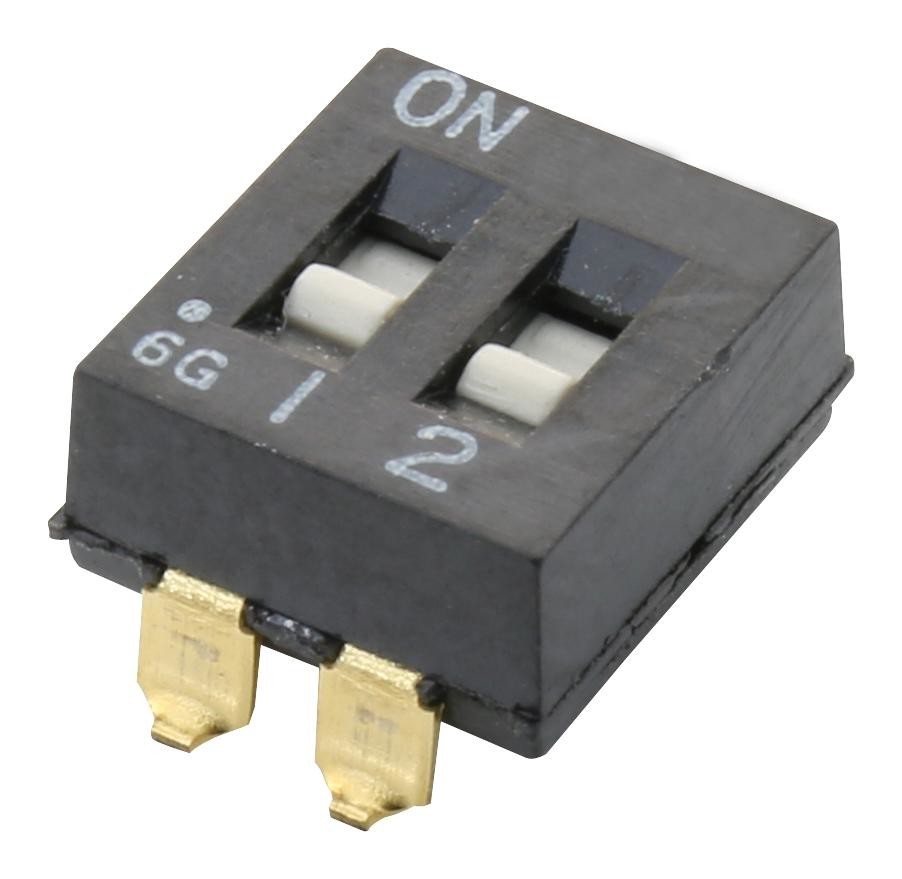 Alcoswitch / Te Connectivity 1825059-1 Dip Switch, 2Pos, Spst, 0.1A, 24V, Th