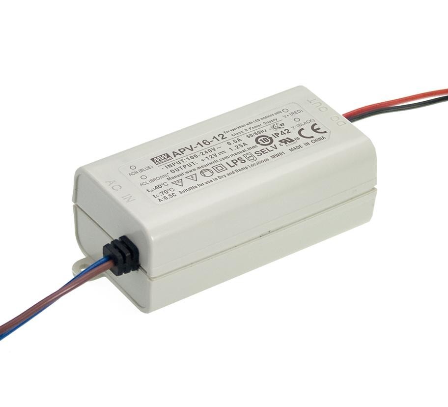 MEAN WELL Apv-16-24 Led Driver, Constant Voltage, 16.08W