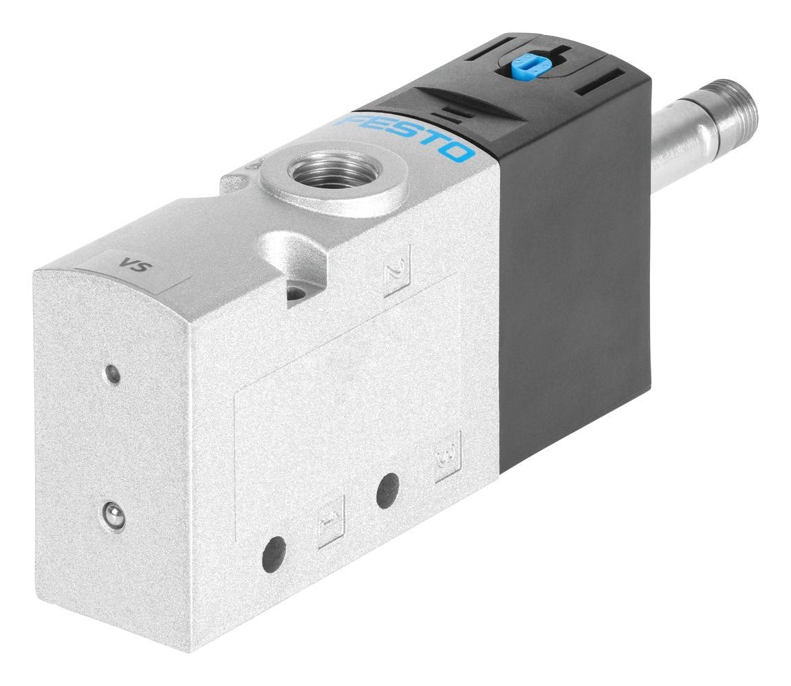 Festo Vuvs-Lt20-M32C-Md-G18-F7 Air Solenoid Valve, G1/8, 10Bar