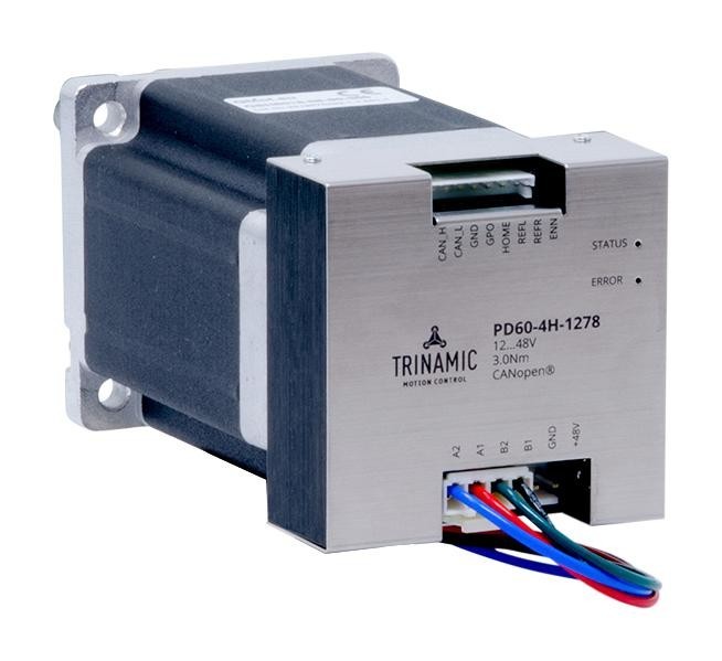 Trinamic/analog Devices Pd60-4H-1278-Canopen Stepper Motor, Canopen, 12-48Vdc, 9A