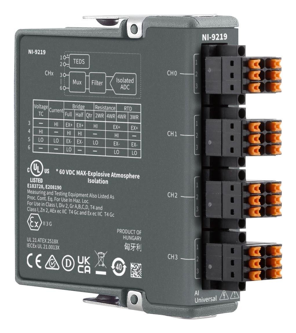 NI 779781-02 NI-9219, Universal Analog I/p Mod, 24Bit