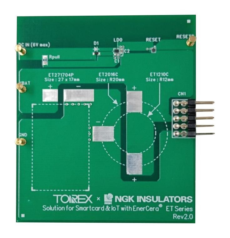 Torex Ngk Insulators-Et Series-Evb-01 Evaluation Brd, Battery Charger/monitor