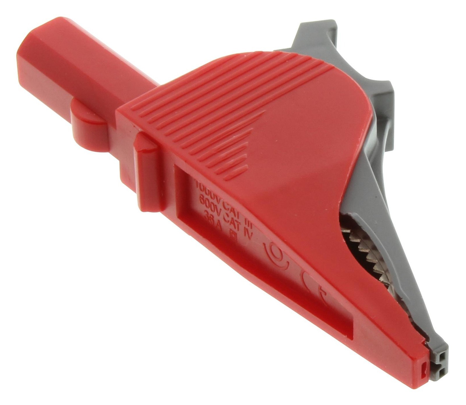 Cal Test Electronics Ct3251-2 Insulated Alligator Clip, Ex-Large (Elephant Clip), Red