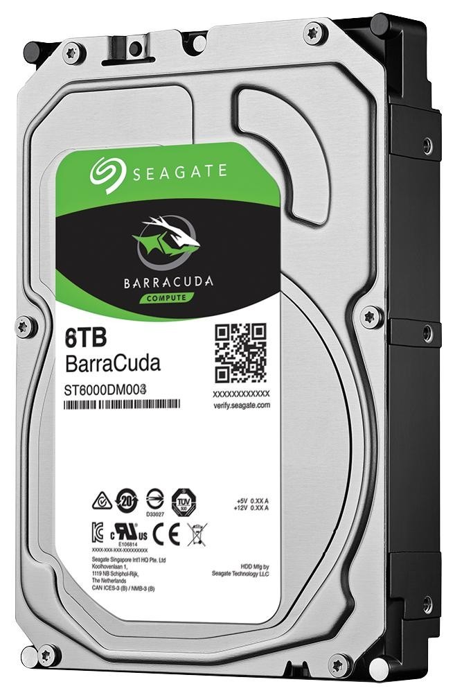 Seagate St6000Dm003 Drive, 3.5In Desktop, Barracuda 6Tb