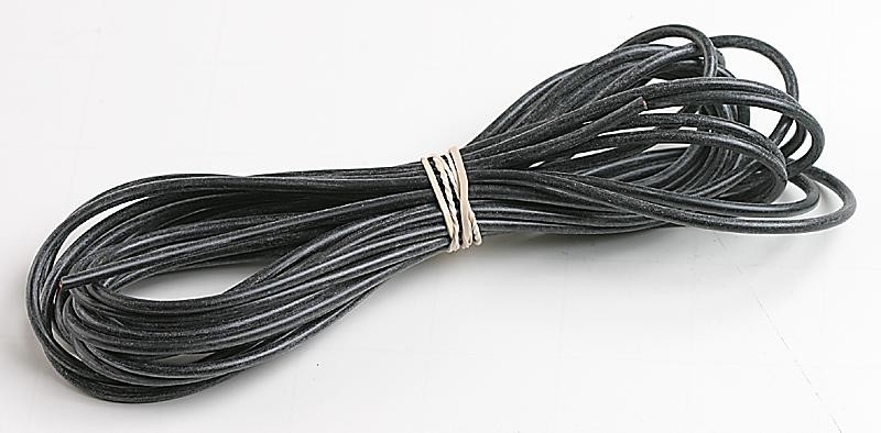 Staubli 61.7605-21 Wire, Silicon, Black, 0.50mm, 25M