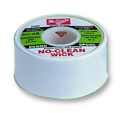 Multicore/loctite Nc-Aa Wick 1.5mm X 30M Braid, Desoldering, 30M, 1.5mm, Reel