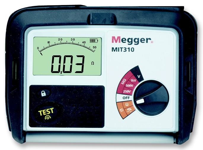 Megger Mit310-En Tester, Insulation/cont, 1Kv, 999Mohm