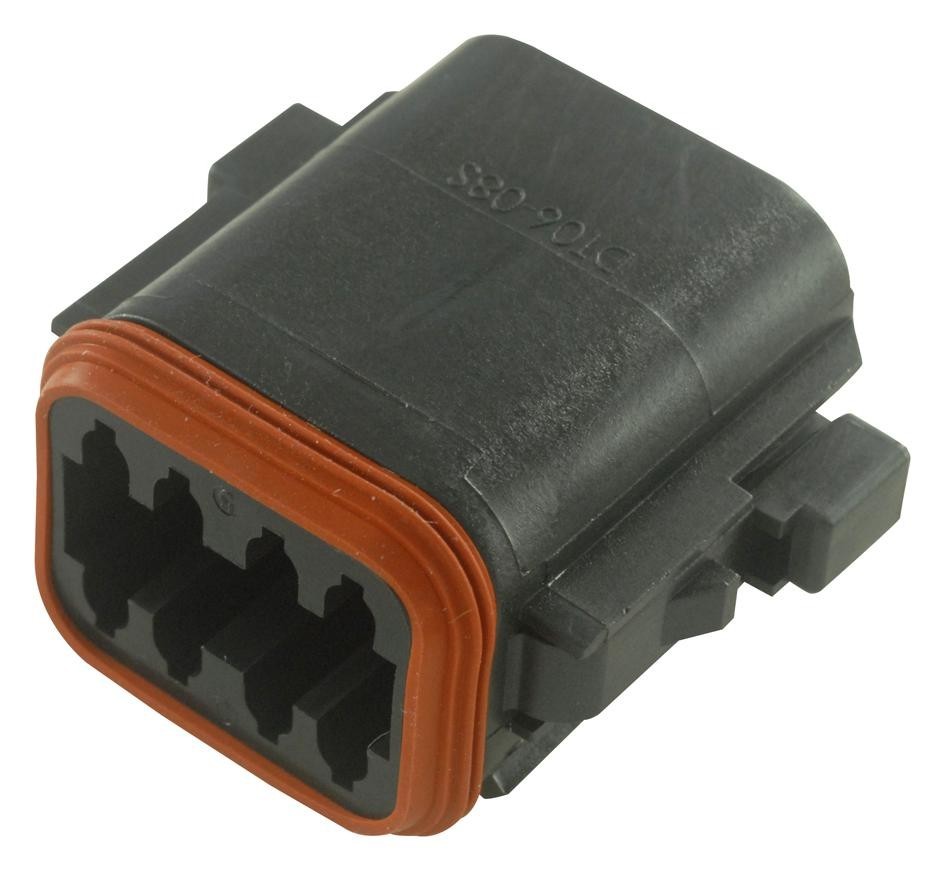 Deutsch Connectors / Te Connectivity Dt068Sa-Ce10 Housing, Plug, Dt, 8 Way, Thermoplastic