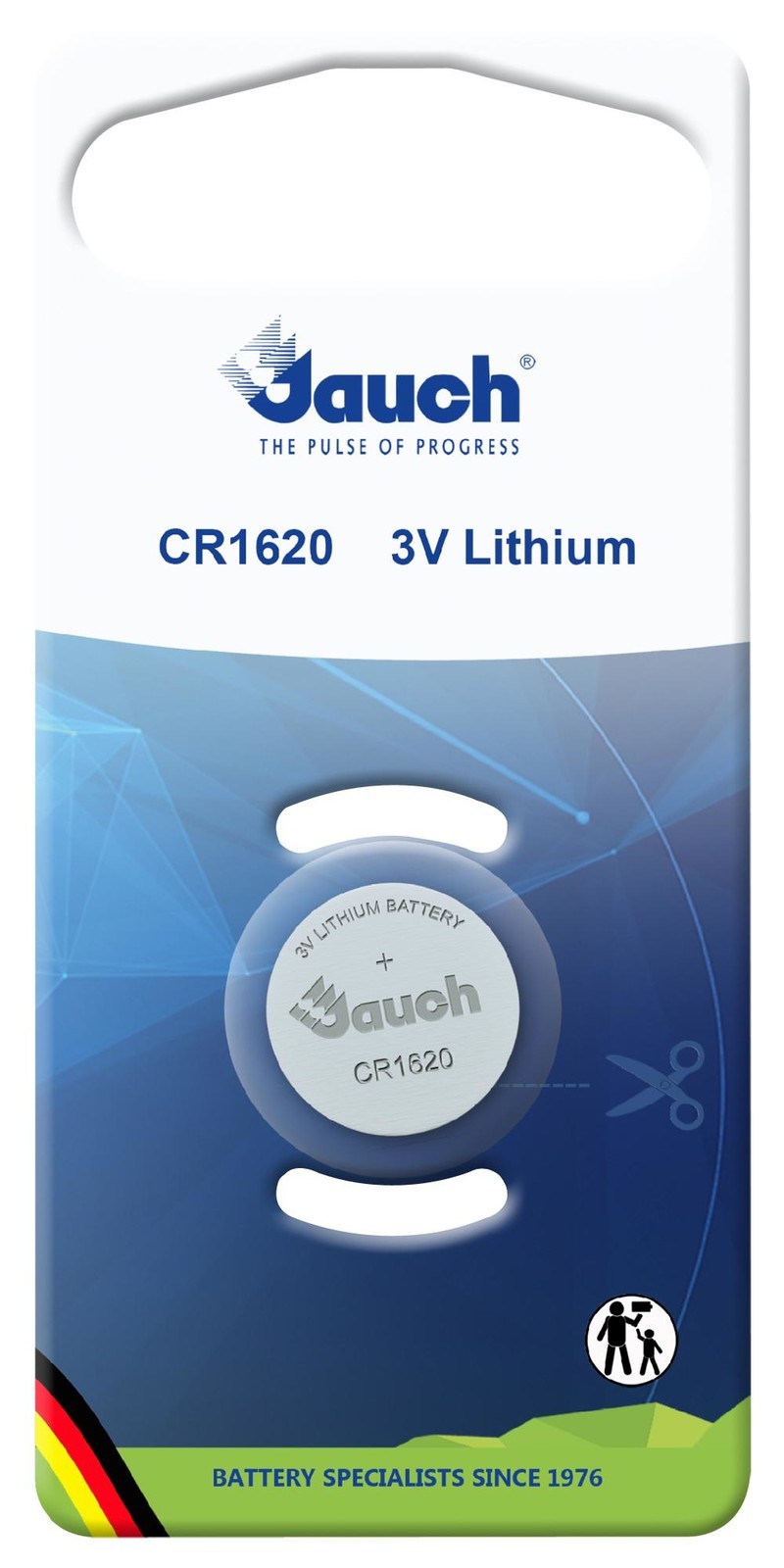 Jauch Cr 1620 Battery, Non Rechargeable, 75Mah, 3V