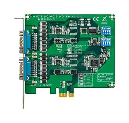 Advantech Pcie-1602B-Ae Comm Card, 2-Port Rs-232/422/485/pcie