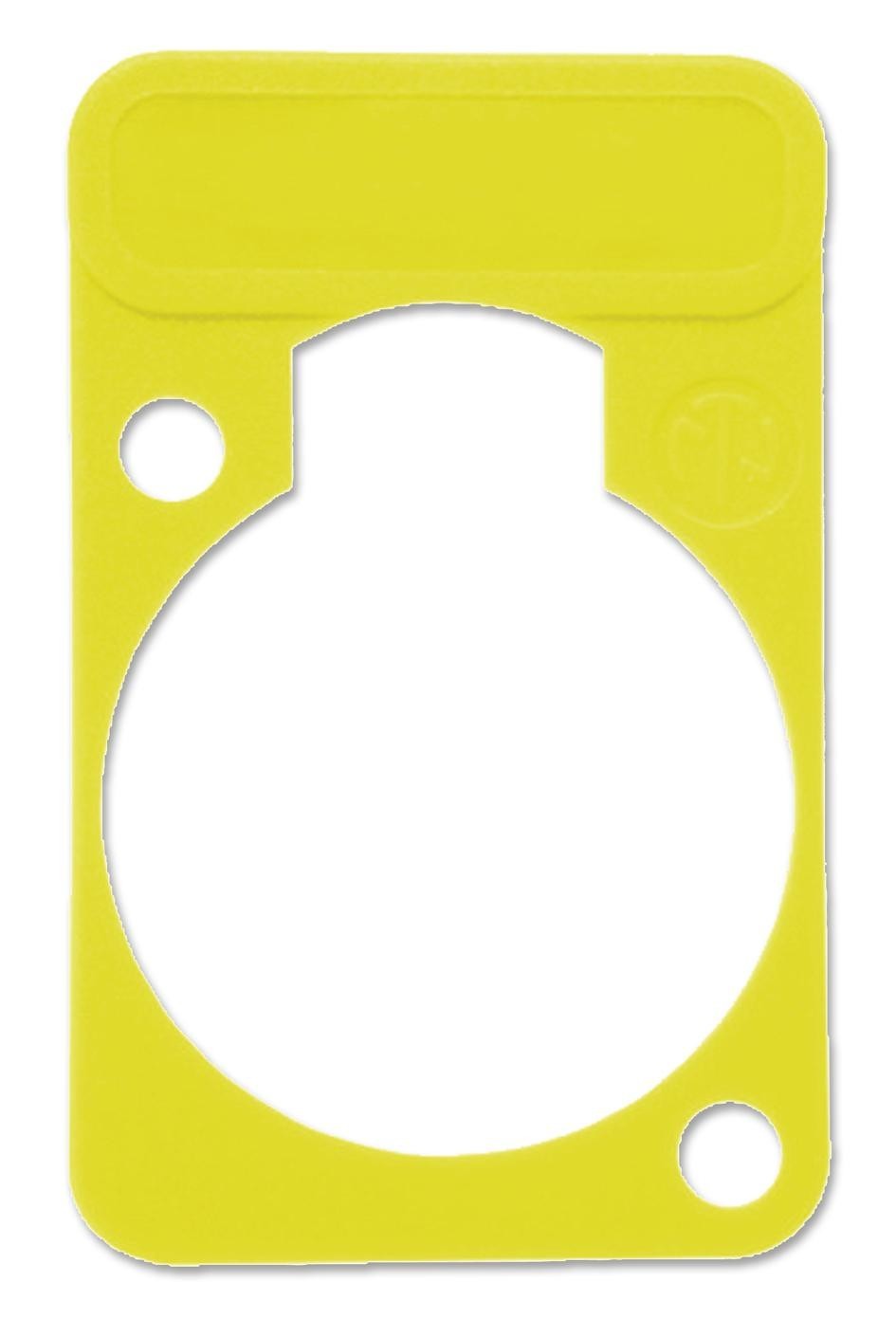 Neutrik Dss-Yellow Plate, D-Shell, Yellow