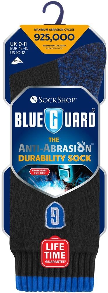 Blueguard Sbm31H1Blk Blueguard Work Socks Black 9-11