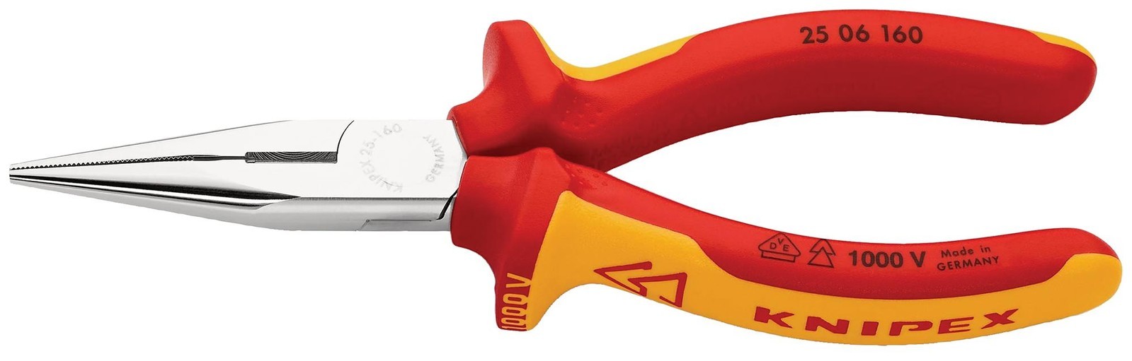 Knipex 25 06 160 Plier, Flat Round Nose