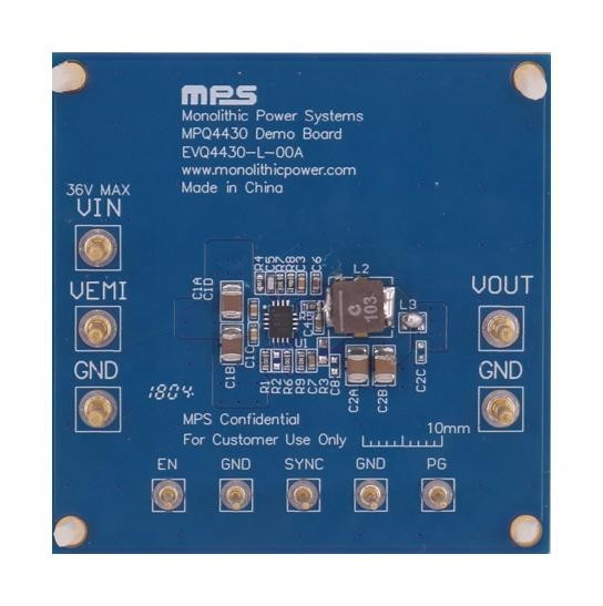 Monolithic Power Systems (Mps) Evq4430-L-00A Evaluation Board, Sync Step Down Conv
