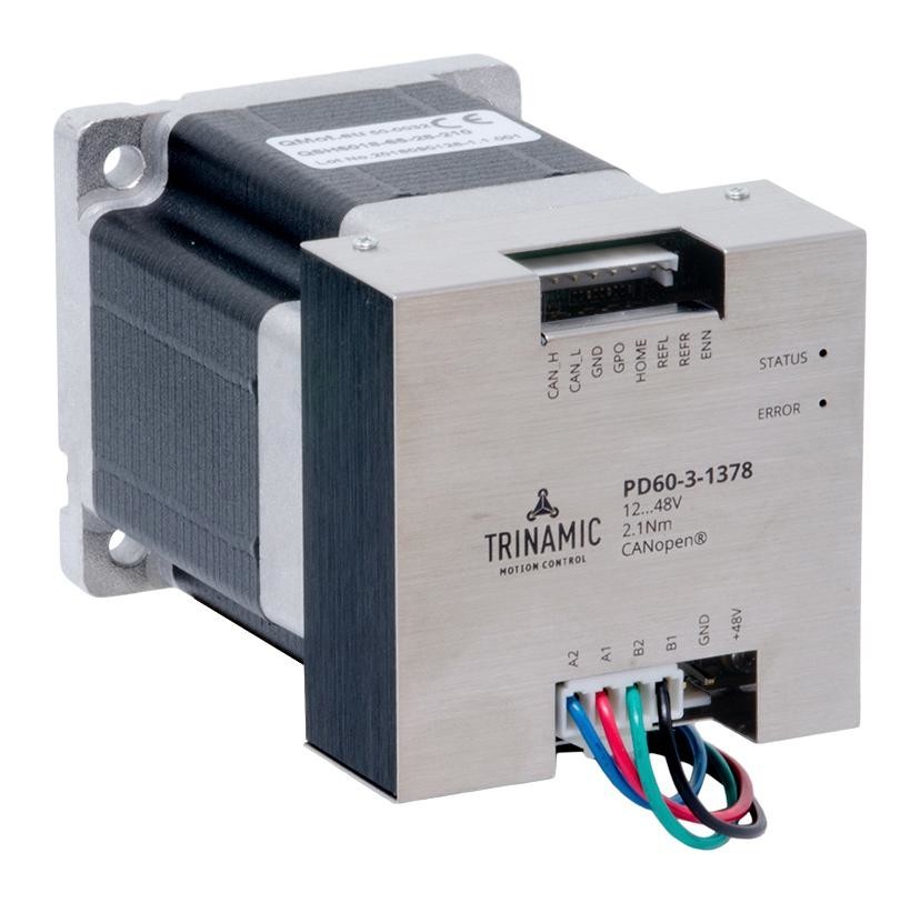 Trinamic/analog Devices Pd60-3-1378-Canopen Stepper Motor, 2-Ph, 2.8A, 52Vdc