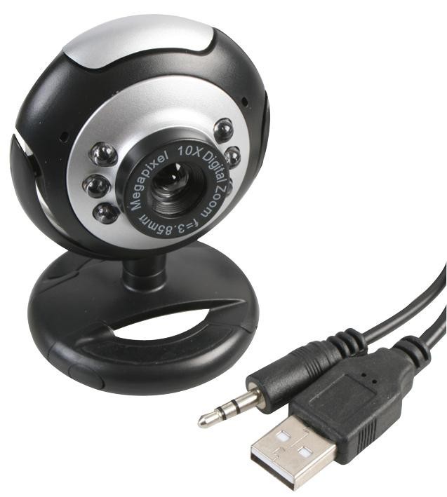 Dynamode M-1100M Webcam, Usb, 2Mp, Microphone & Led