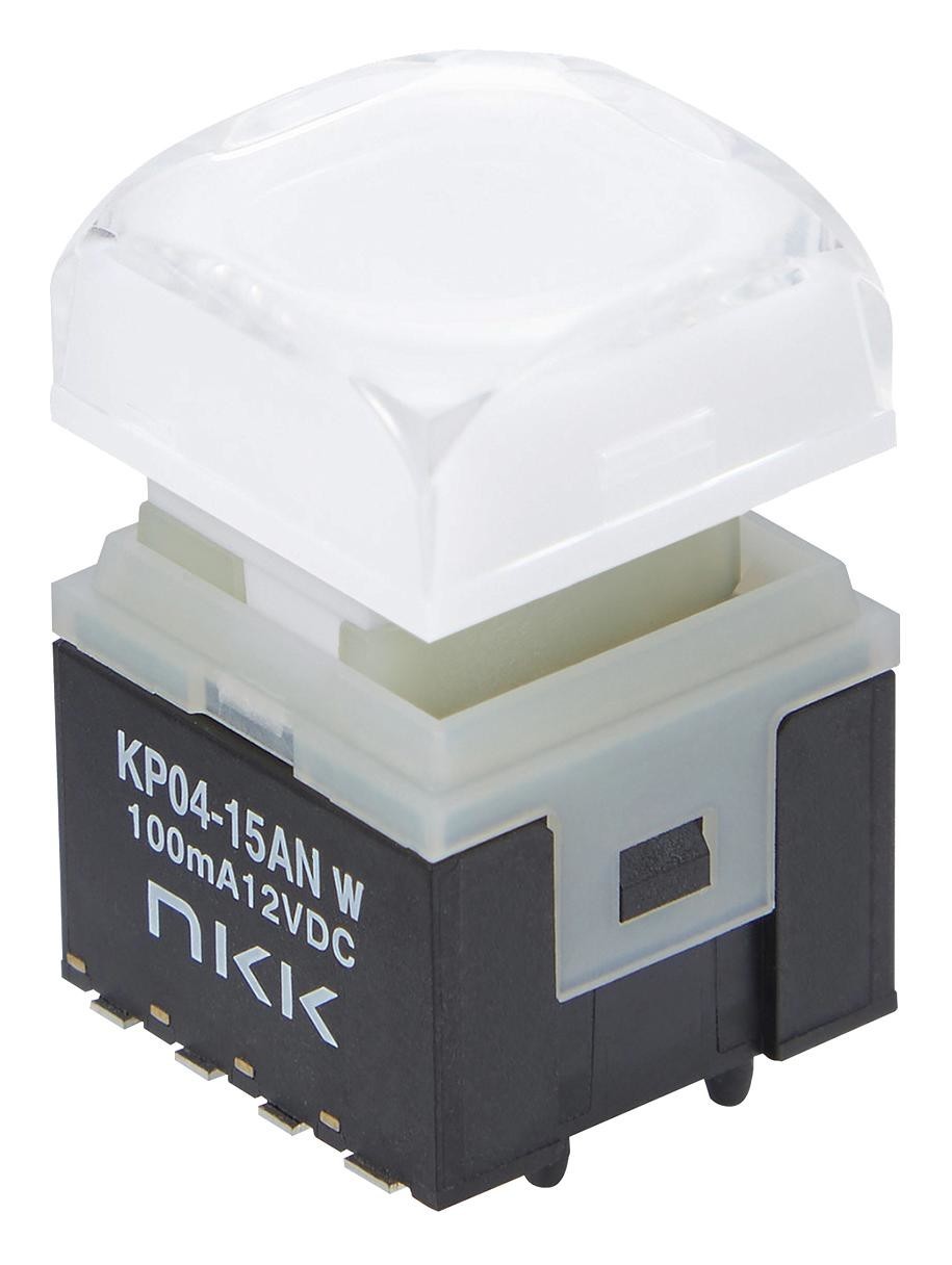 NKK Switches Kp0415Ang03Rgbw-2Sjb Pb Sw, Spst, 0.1A/12Vdc/smt, Rgbw
