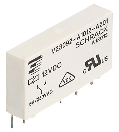 Schrack / Te Connectivity 2-1393236-5 Relay, Spst-No, 250Vac, 6A