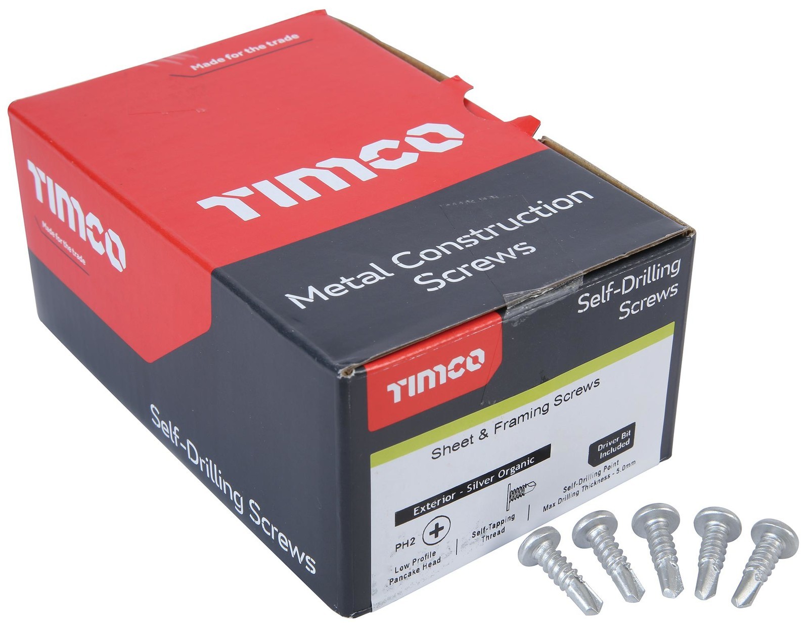 Timco Fp26 Pancake S/drill Screw Ext 5.5X26mm 500Pc