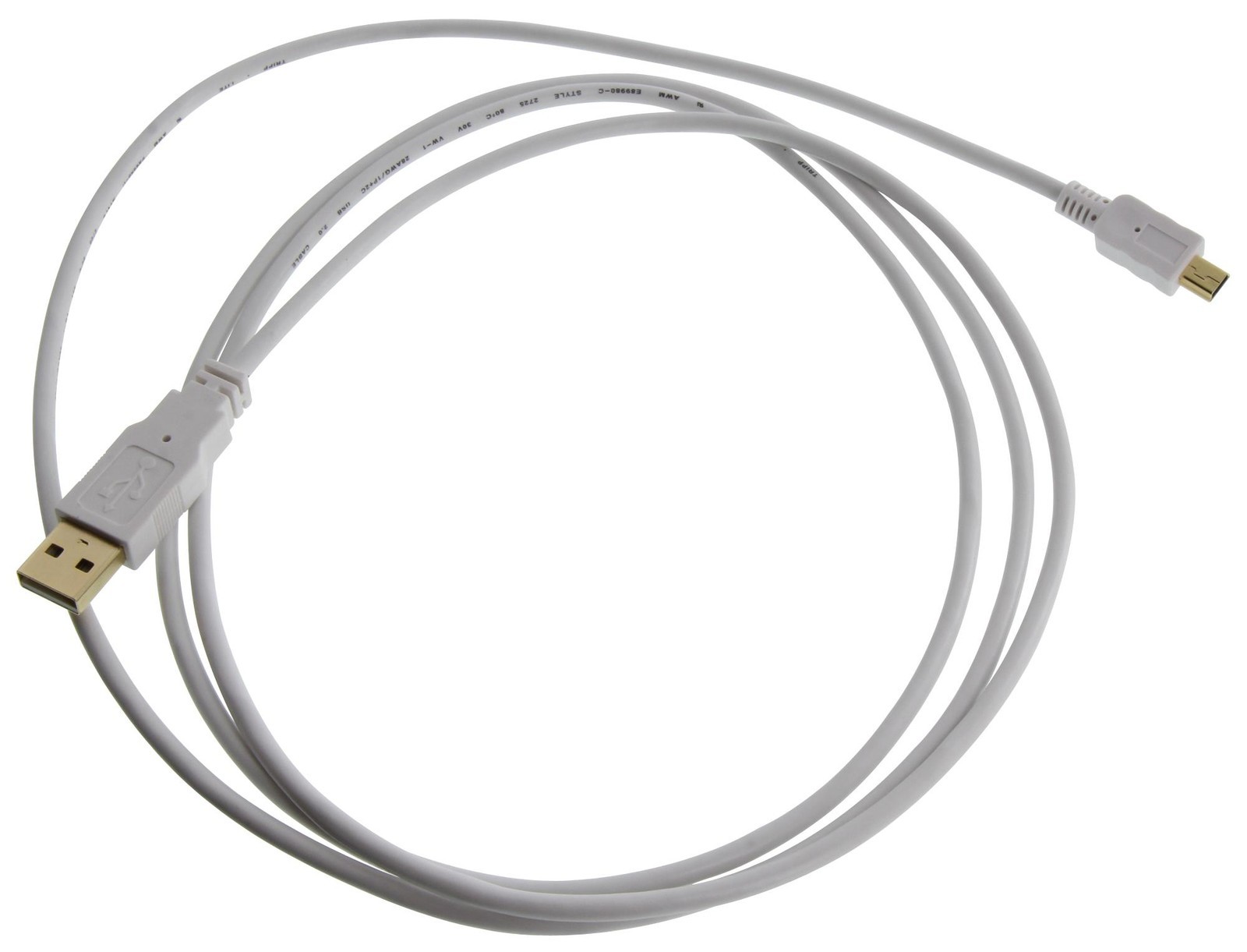 Eaton Tripp Lite U030Ab-003-Wh Usb Cable, 2.0 Type A-Mini B Plug, 3Ft