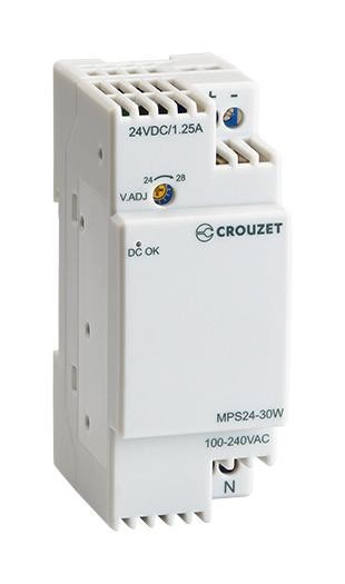 Crouzet 89451003 Power Supply, Ac-Dc, 24V, 1.2A