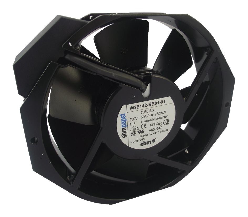 ebm-papst W2E142-Bb01-01 Fan, 172X150X38mm, 230Vac, 320M3/h