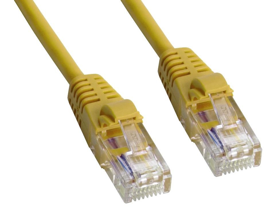 Amphenol Cables on Demand Mp-5Xrj45Unny-015 Enet Cable, Cat5E, Rj45 Plug-Plug, 15Ft