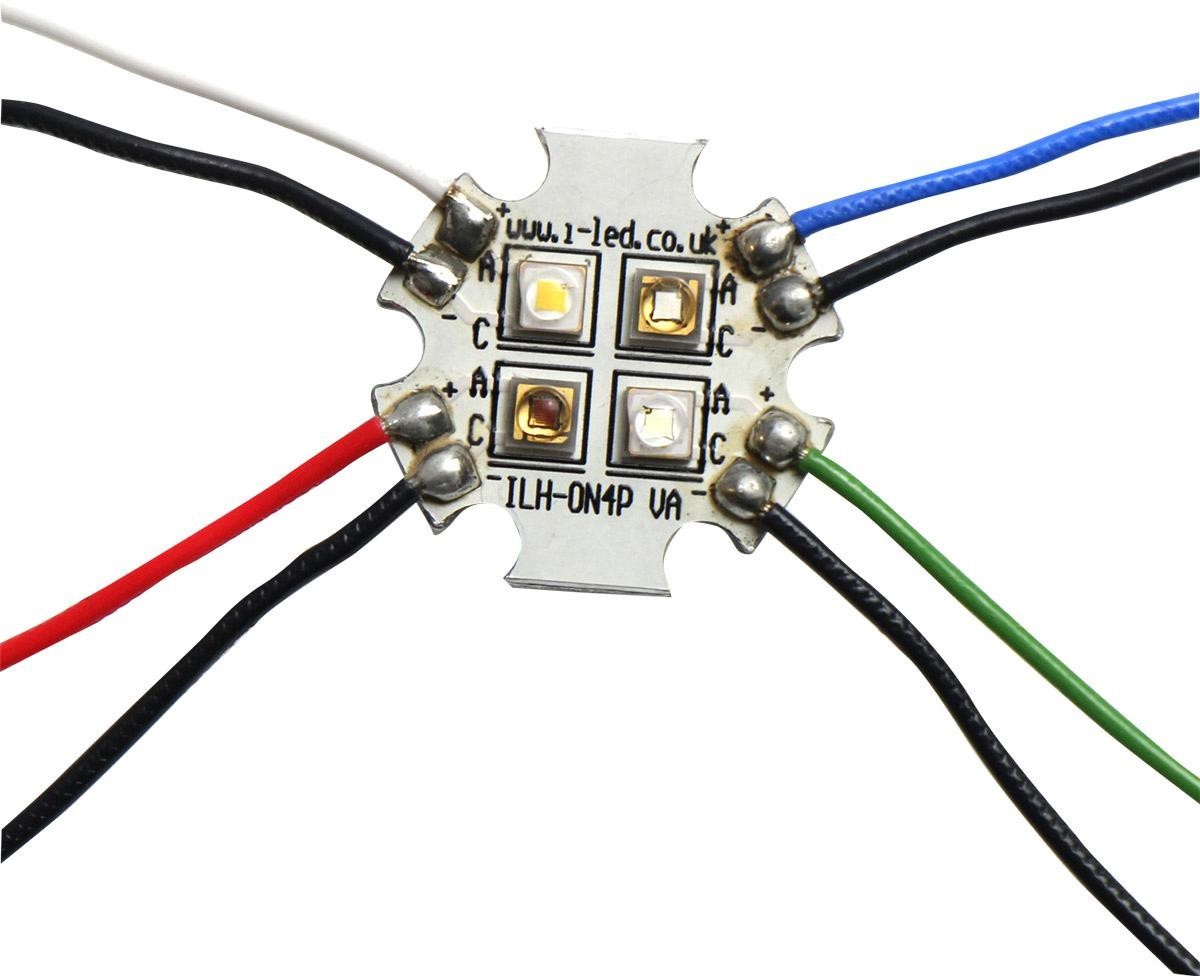 Intelligent Led Solutions Ilh-Ow04-Rgbw-Pc211-Wir200. Led Module, Rgbw, 63/95/39/125Lm, Star