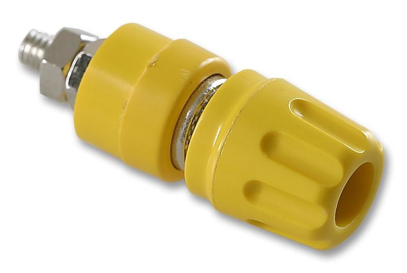 Hirschmann Test And Measurement 930103103 Socket, 4mm, Yellow, Pk5, Mls