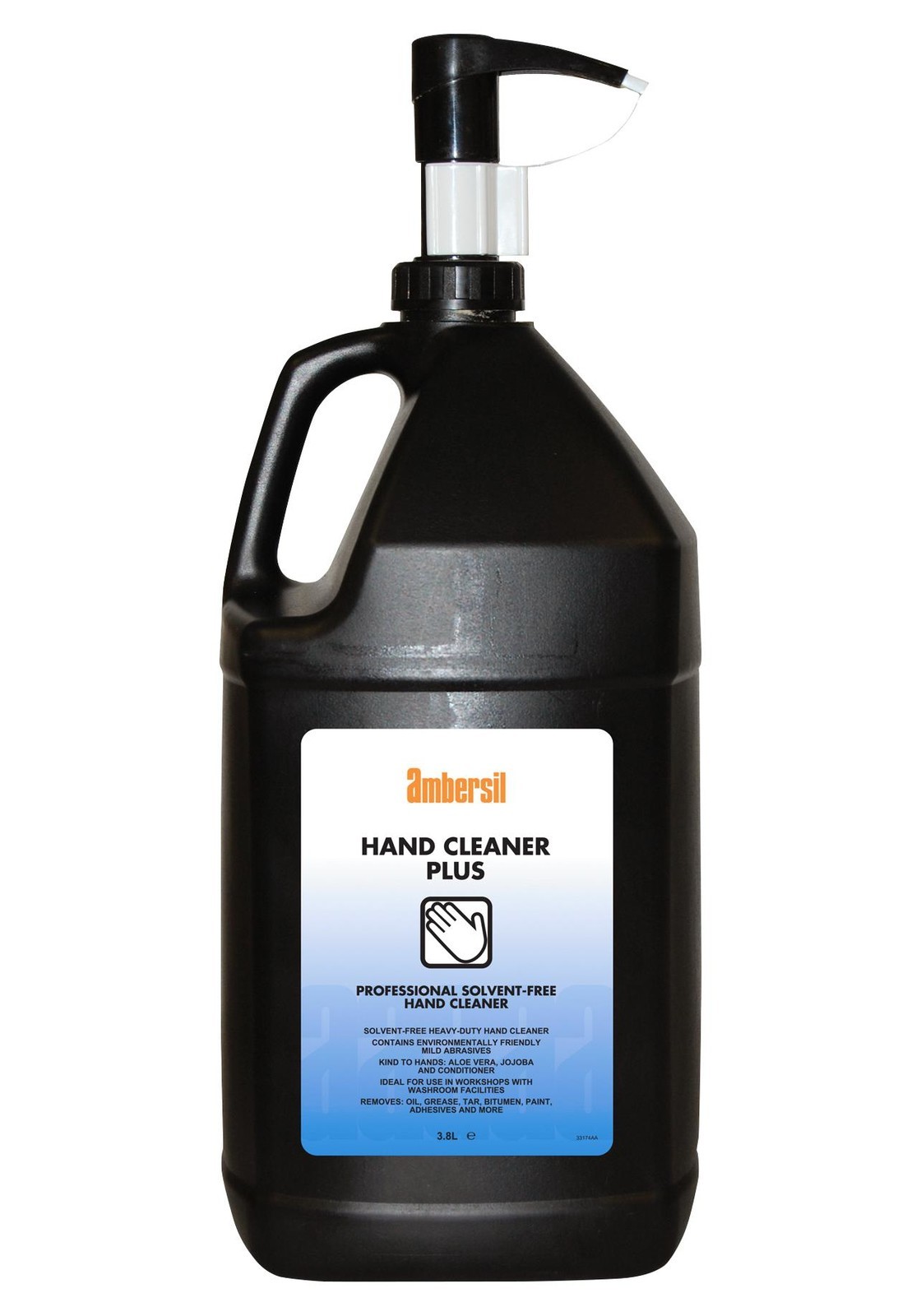 Ambersil Hand Cleaner Plus, 3.8L Cleaner, Metals, Spray Bottle, 3.8L