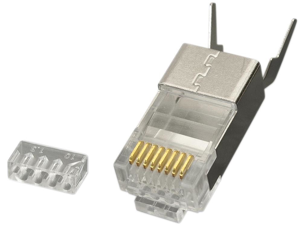 Kauden Lc6A130/10 Mod Connector, Rj45 Plug, 8P8C, 1Port, Cable