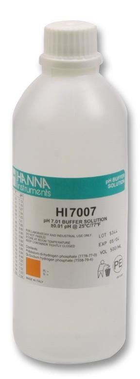 Hanna Instruments Hi-7007L Ph Buffer, Bottle, 500Ml