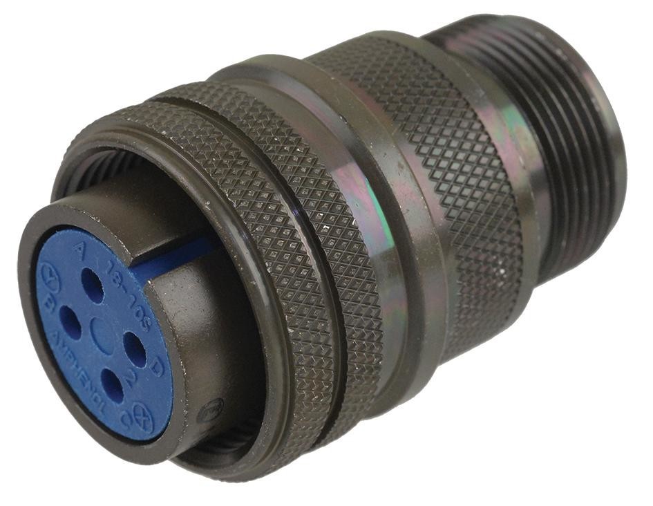 Amphenol Industrial 97-3106A-18-10S. Circular Connector Plug, Size 18, 4 Position, Cable