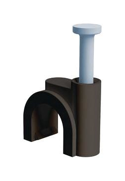 Essentra Components 22Ncc0800R Cable Clamp, Nail-In, Polyethylene/black