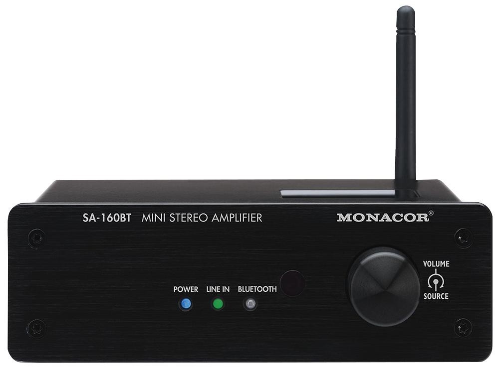 Monacor Sa-160Bt Mini Stereo Amplifier, Uk