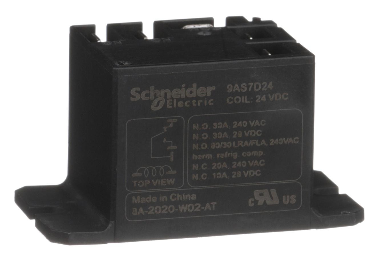 Schneider Electric/legacy Relay 9As7D24 Power Relay, Spdt, 24Vdc, 30A, Panel