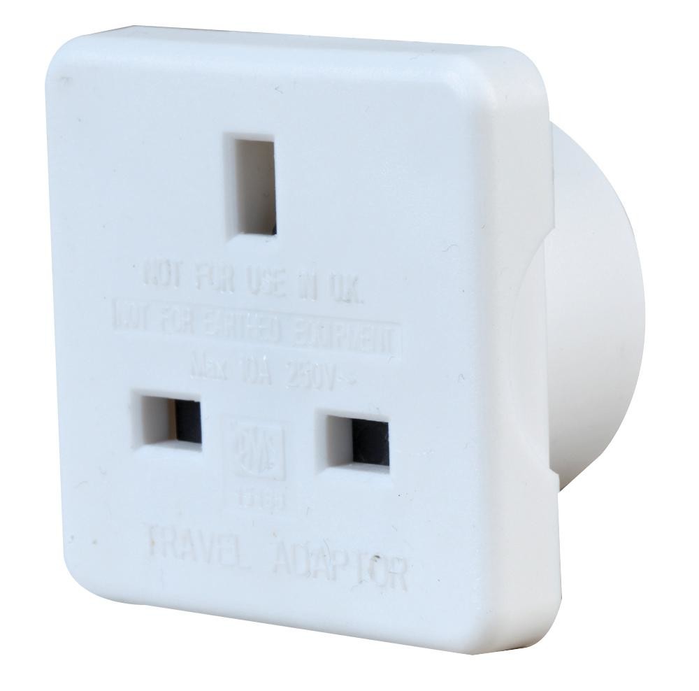 Pro Elec Pelb1889 Travel Adaptor Uk To Aust Wht 2 Pk