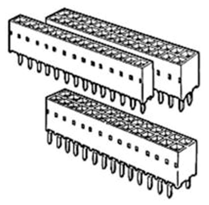 Amphenol Communications Solutions 87606-304Lf Receptacle, Vert, 8Way