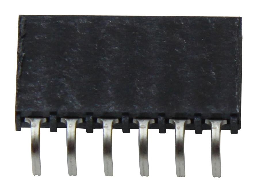 Samtec Ssq-106-02-T-S-Ra Connector, R/a Rcpt, 6Pos, 1Row, 2.54mm