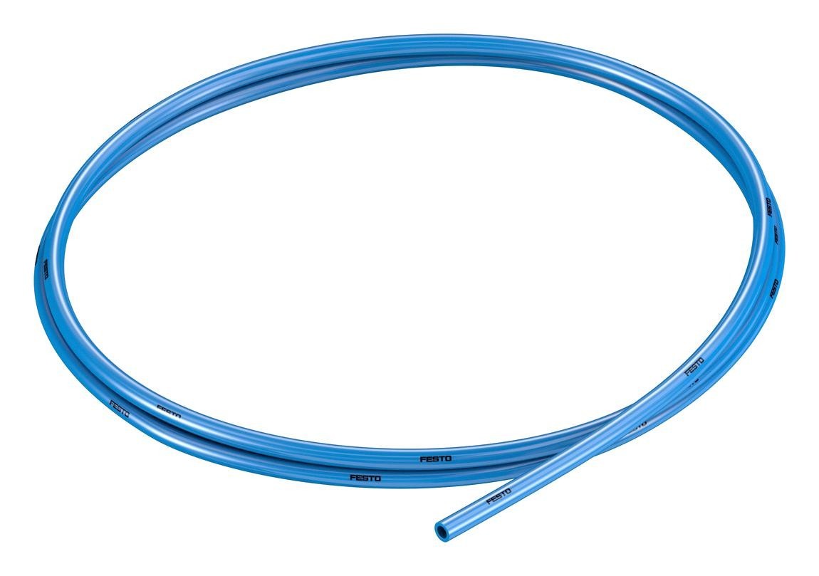 Festo Pun-H-4X0,75-Bl Plastic Tubing, 10Bar, Pu, 50M, Blue