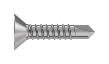 TR Fastenings 4.8 X 38 Kpa2Dx S50 Din7504 Countersunk Head Screw, Ss, 4.8mm X 38mm