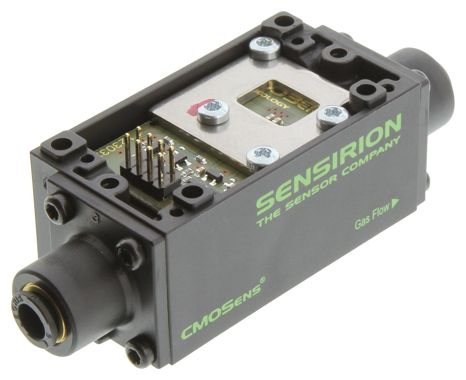 Sensirion Sfm4100-O2 Legris Air Flow Sensor, 20Lpm, 6Bar, 9Vdc