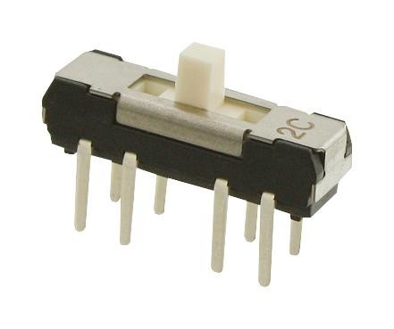 NIDEC Components Cl-Sb-23C-02 Slide Switch, Dp3T, 0.2A, 12Vdc, Th