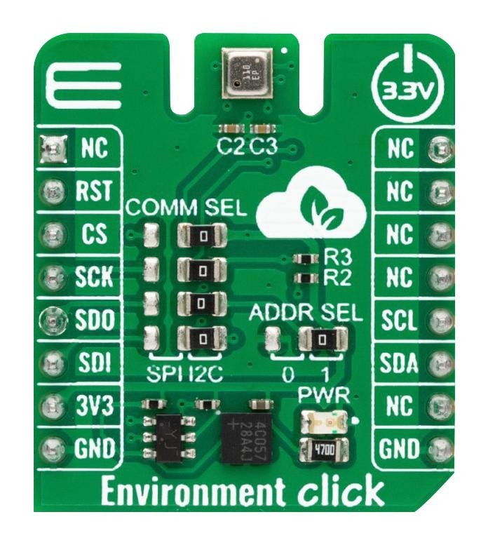 MikroElektronika Mikroe-5546 Environment Click Board, Sensor, 3.3V