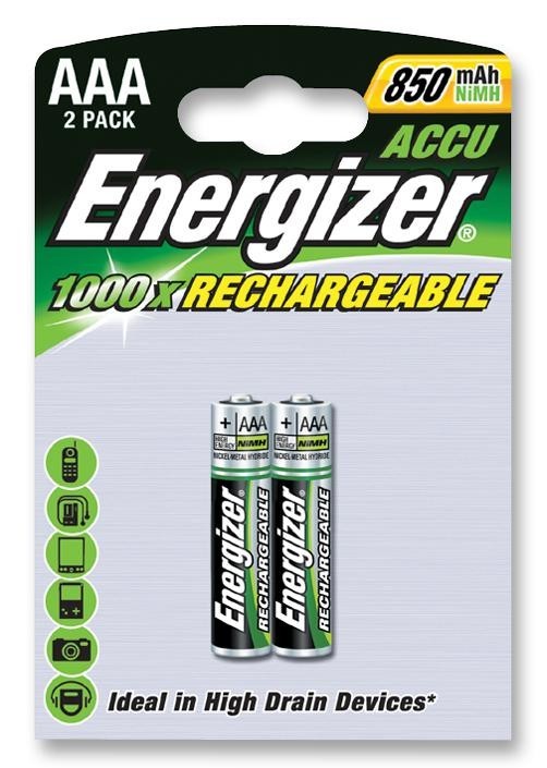 Energizer 625996 Battery, NImh, Aaa,power+, 700Mah, Pk2