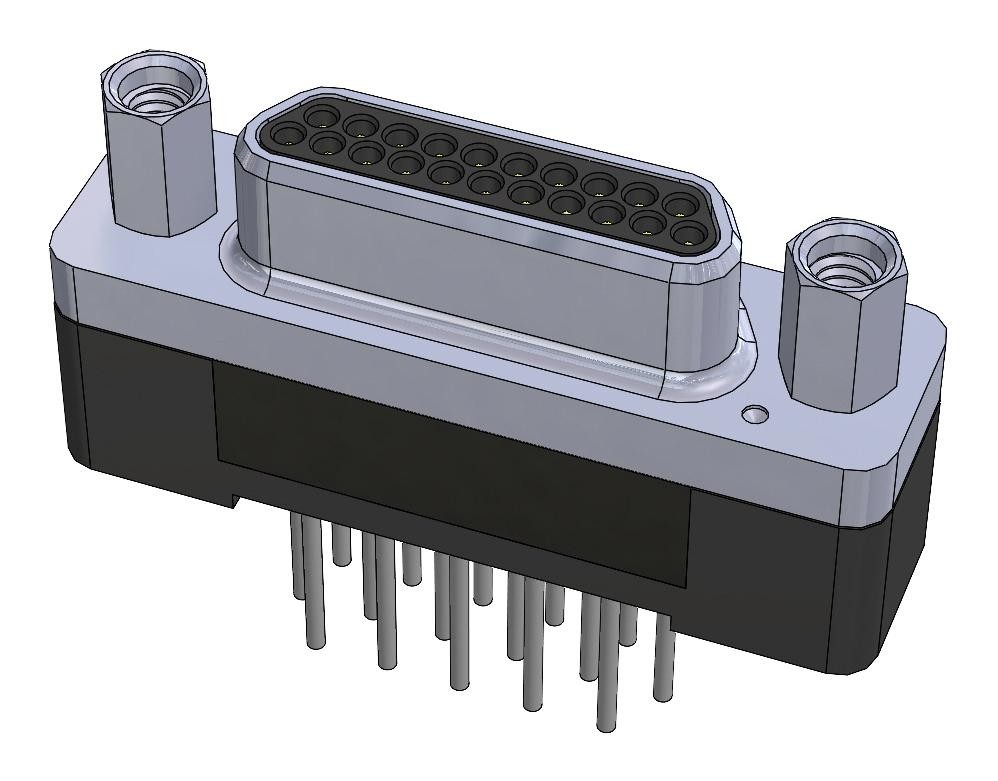 Amphenol Canada M83513/28-D01Cp Micro-D Sub Connector, Plug, 25Pos, Th